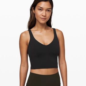 black lululemon align tank